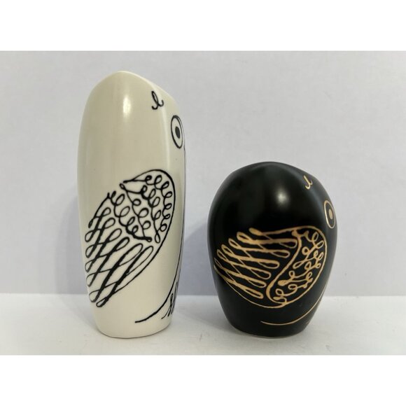 Kate Spade Lenox Owl Salt & Pepper Shaker Set Preowned Please See Pictures FLAW - Picture 4 of 8